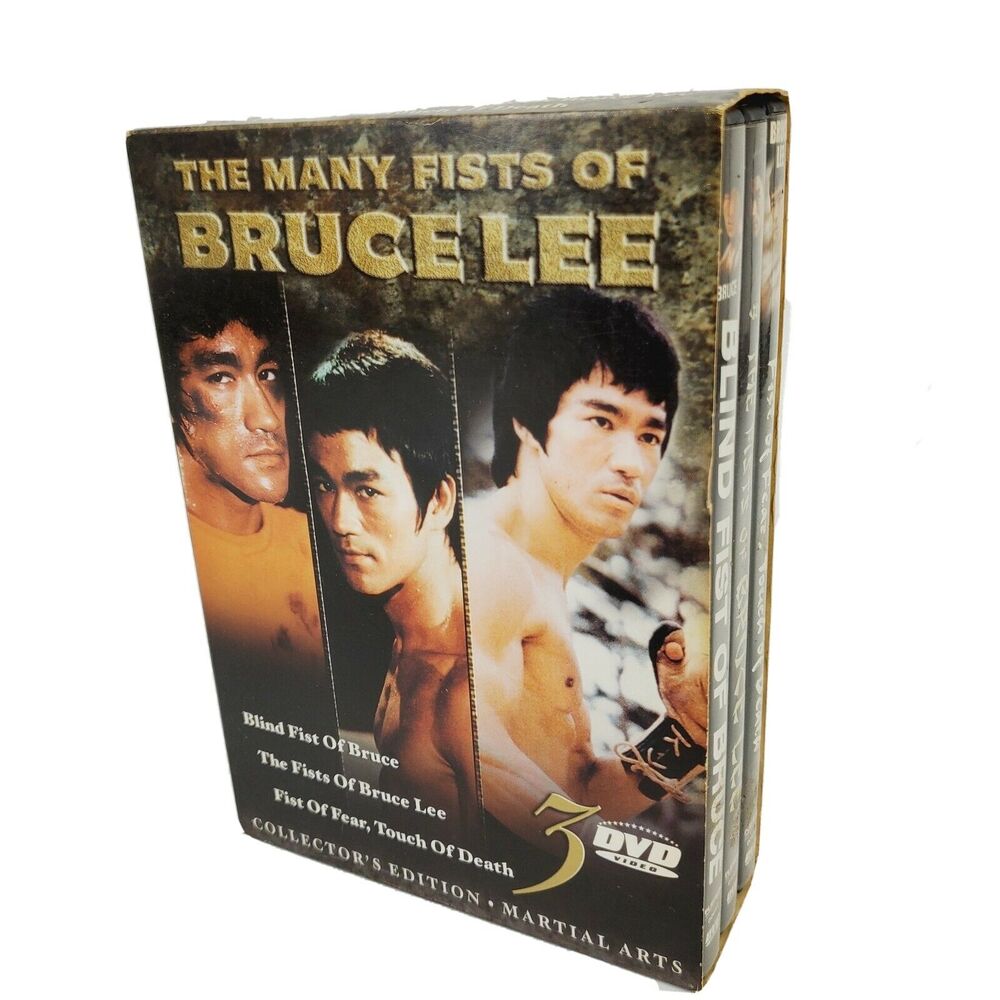 THE MANY FISTS OF BRUCE LEE 3 DVD BOX SET 2004 PRE-OWNED